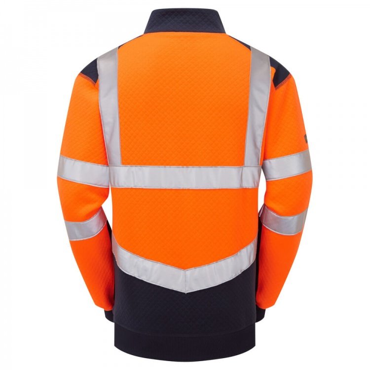 Leo Workwear A01-O-NV TAWSTOCK Leo EcoViz 4K Baffle Lined Anorak